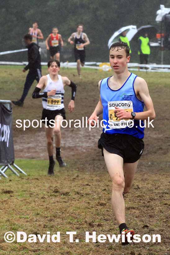 Boys Under-15s 2023 National Cross Country Relays, Berry Hill Park, Mansfield.  Photo: David T. Hewitson/Sports for All Pics